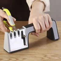 knife sharpener 4 in 1 diamond coatedfine rod knife shears and scissors sharpening stone system stainless steel blades tools