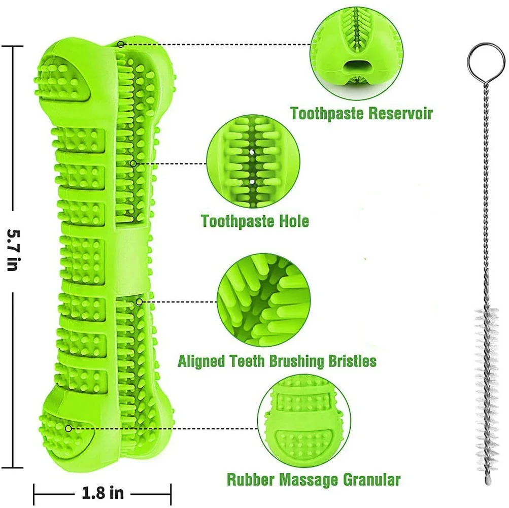 Жевательные игрушки для собак молярная Чистящая зубная щетка форма кость собаки