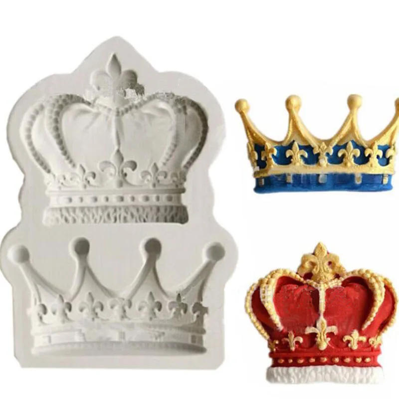 Крон от принцессы Queen корона литья сахар силиконовые формы помадка торт кекс