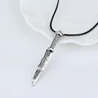 Ожерелье с кожаным ремешком для поклонников, с изображением темного лебедя