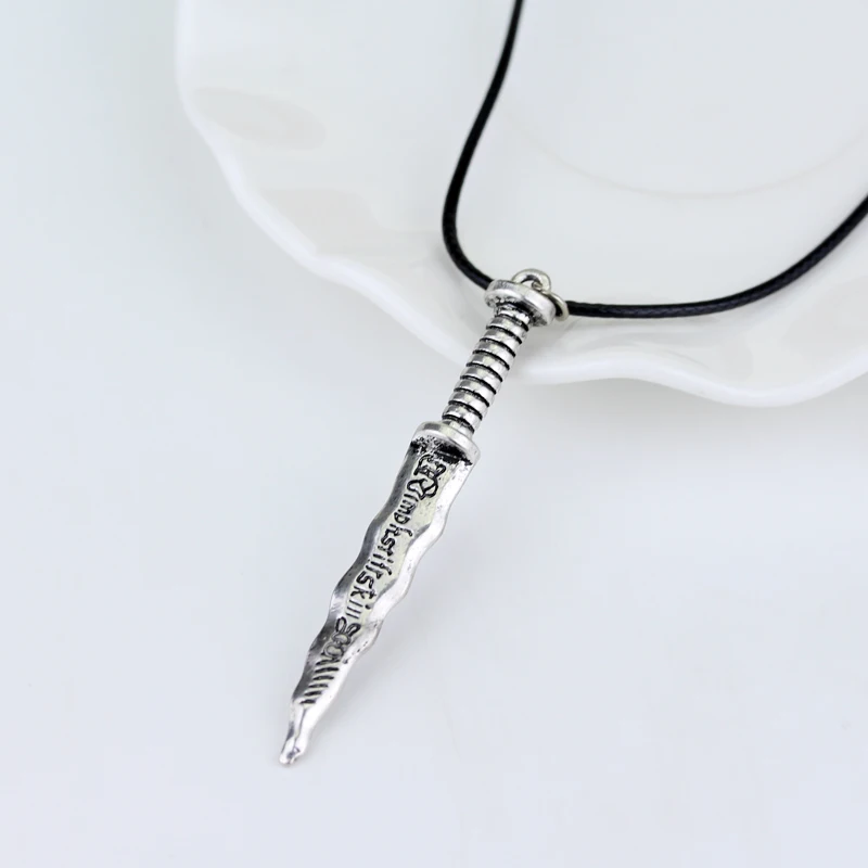 Эмма Свон ONce Upon a Time темно Лебедь ожерелье с кинжалом Античная Подвеска кинжал