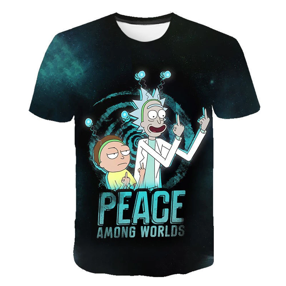 

Children Boys and Girls Cartoon 3D Printing T-Shirt Summer Cute Funny Short-Sleeved 2021 New Fashion O-Neck Anime Top