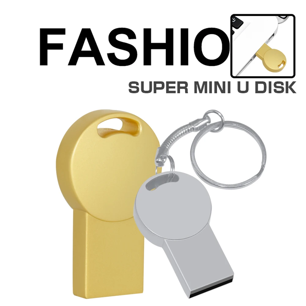 

Флеш-накопитель Mini Metal флеш-диск USB 2,0, 4/8/16/32/64 ГБ, 100% дюйма