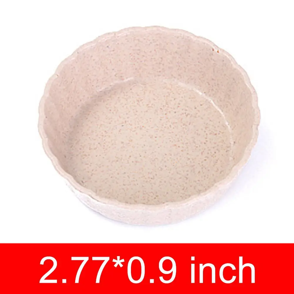 Round beige Studyset мини пшеничная соломенная Клубная декоративная тарелка для соуса кухонные аксессуары - Цвет: Round beige