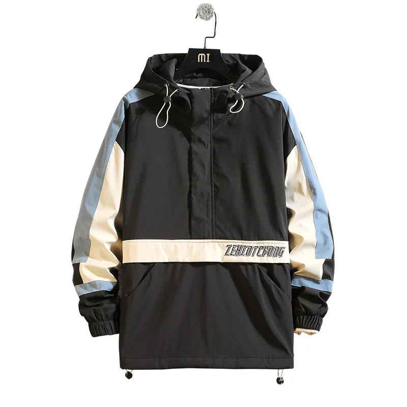 

Spring Autumn Men Casual Streetwear Hoodie Jacket Man Waterproof Clothes Mens Windbreaker Coat Male Outwear Bomber Jacket