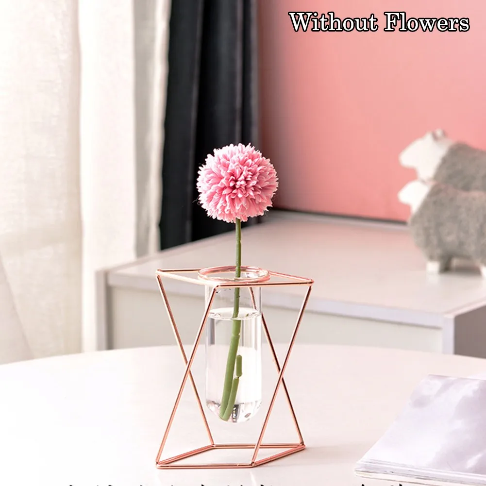 

Nordic Iron Hollow Vase Creative Flower Plant Holder Ornaments Bar Home Decor Ornaments Suitable For Shops Bars Home Decor