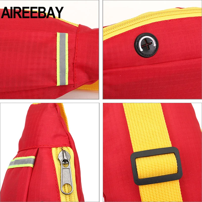AIREEBAY, светоотражающие поясные сумки для бега, женские ремни, сумка, для спорта на открытом воздухе, для путешествий, поясная сумка, унисекс, сумки на талию, маленький набедренный чехол для телефона