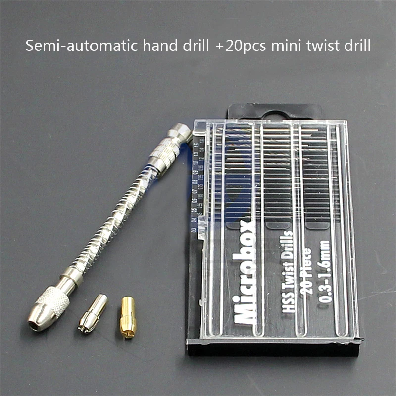 Micro Сверла Hss сверла набор с полу-автоматическая Handdrill костюм ручной DIY