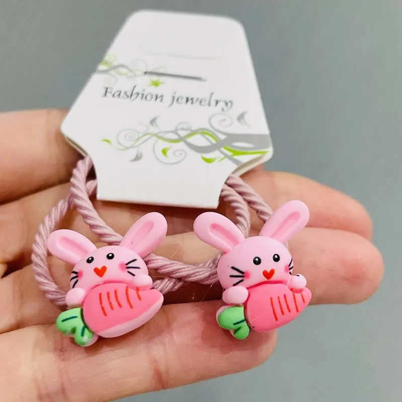 2 шт./компл. для девочек с животными риa кролик резиновые резинки волос Дети хвост