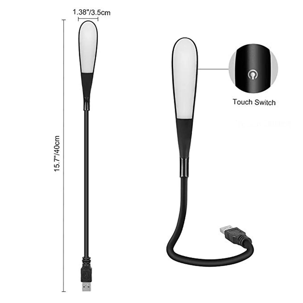 Светодиодный светильник GLE 14 с USB светодиодный ночник 5 в гусиной шеей