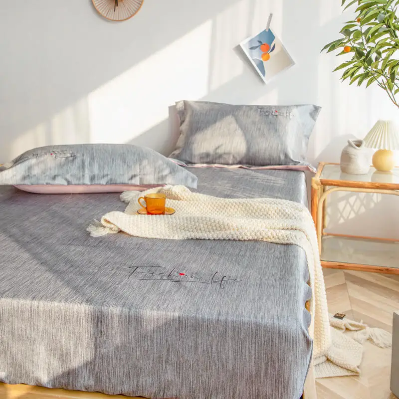 

Mattress Protector Cover Foldable Bed Fitted Sheet for Women Adults Kids Bedsheet 3Pcs with Pillowcase