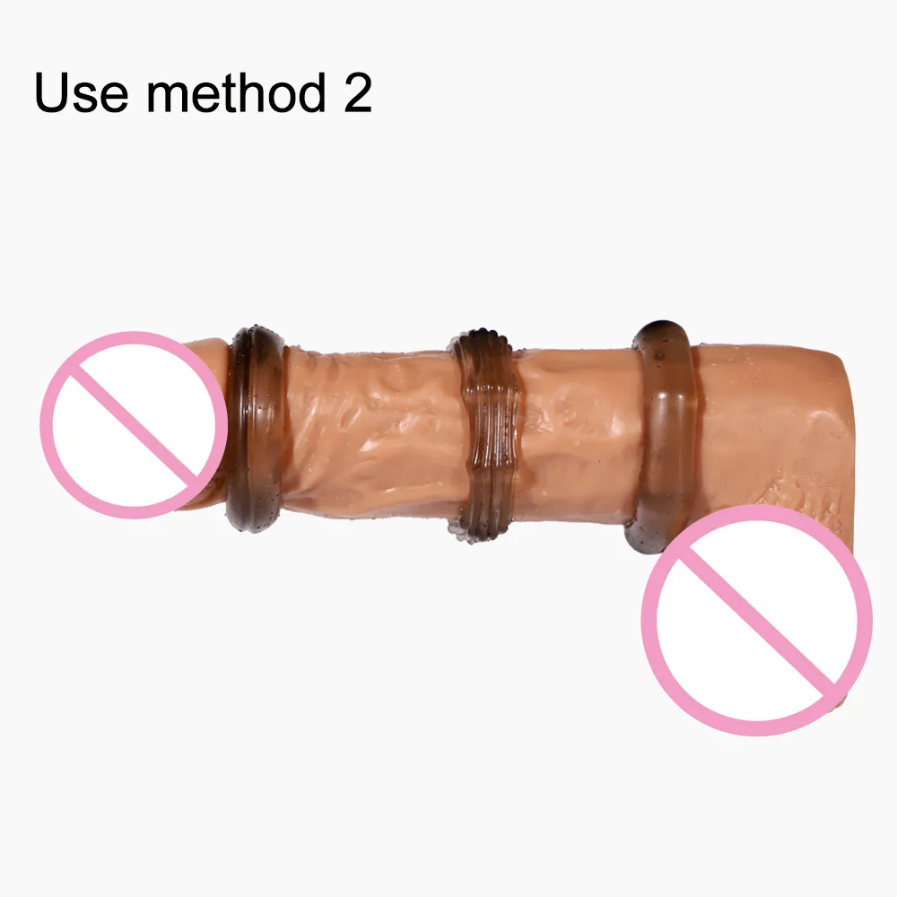 3 шт./компл. многоразовое силиконовое кольцо для пениса с презервативом Задержка