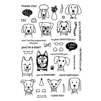 puppy transparent clear silicone stampseal for diy scrapbookingphoto album decorative clear stamp