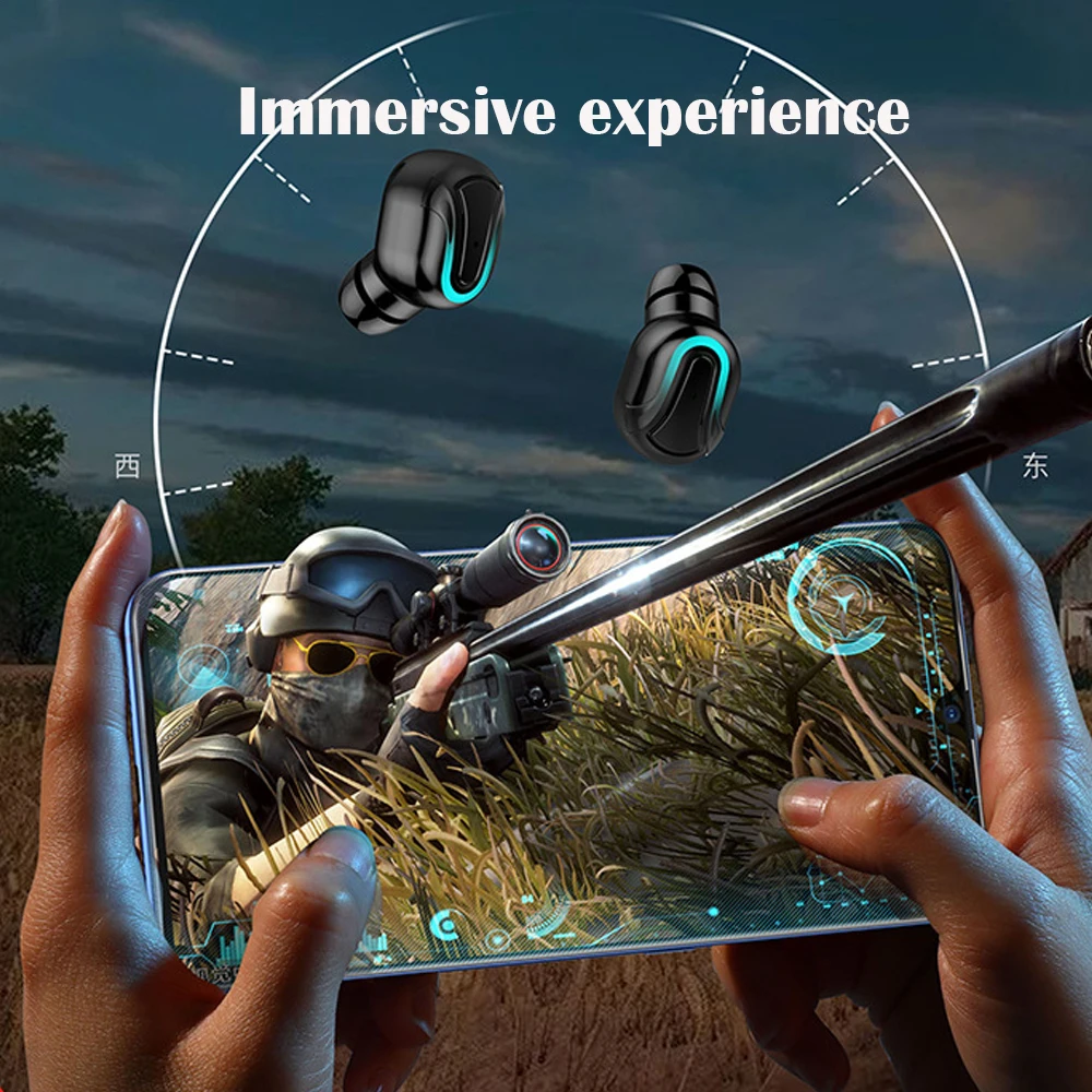 Exuanfa Bluetooth наушники 5 0 TWS мини беспроводная гарнитура с дисплеем питания зарядной