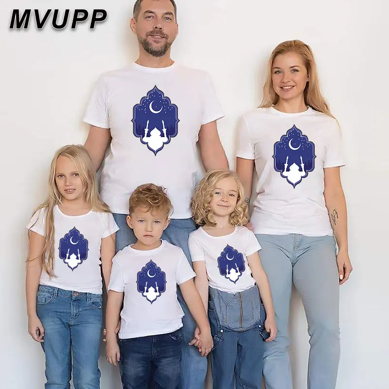 

MVUPP/одинаковые комплекты для семьи летняя футболка «Мама и я» Детская футболка детские топы с принтом для папы и сына, новая одежда для мамы