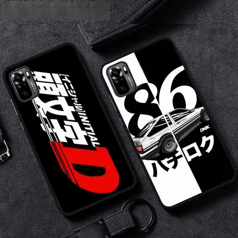 

Hot Japan Initial D anime Phone Case For Xiaomi redmi mi note 9 9a 8 8a 10 9 9s 8 8t 7 9t 10 pro max cover