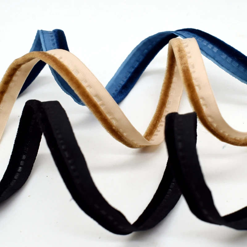 10 мм Высокое качество косой трубопроводов Флокированная нейлоновая мастер лента