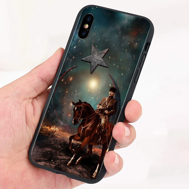 Силиконовый чехол-накладка с турецким флагом для Apple iPhone 11 Pro XS Max X XR 6S 6 7 8 Plus 5S Se