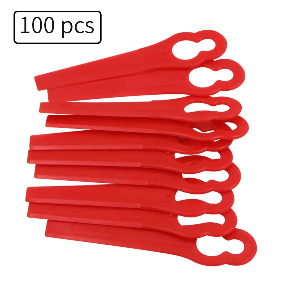 100 шт. красные сменные пластиковые лопасти кулоны резак для Florabest беспроводной