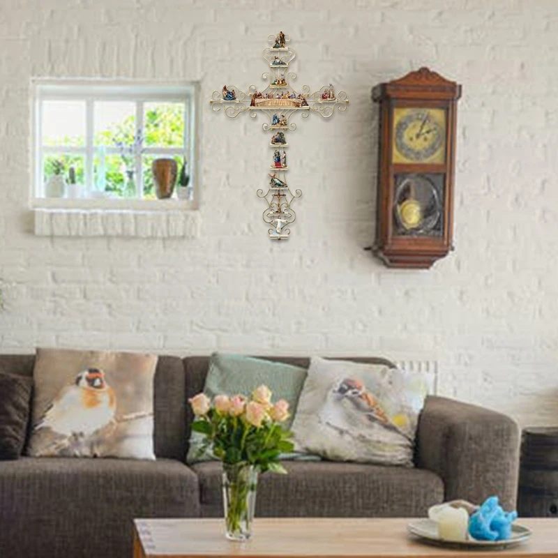 The Life of Christ Cross Wall Sticker Collection Display DIY Decal Decoration GXMA | Дом и сад