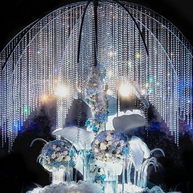 5 шт хрустальные бусины гирлянда из акрила с прямым валиковым швом сделай сам для