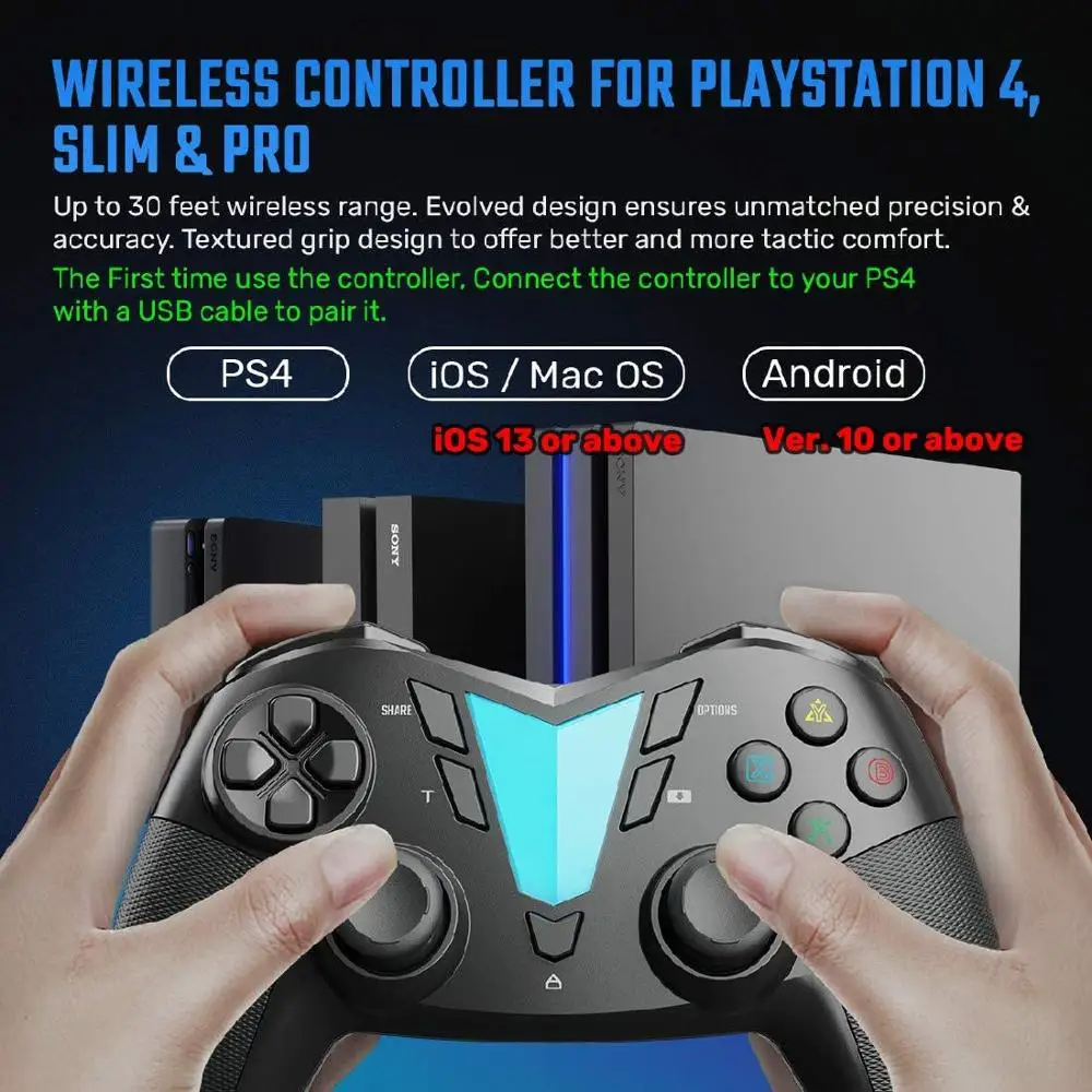 Беспроводной Bluetooth контроллер iFYOO для консоли iOS 13 4/iPhone/Android/PC Steam/PS4 Call of Duty Apple Arcade