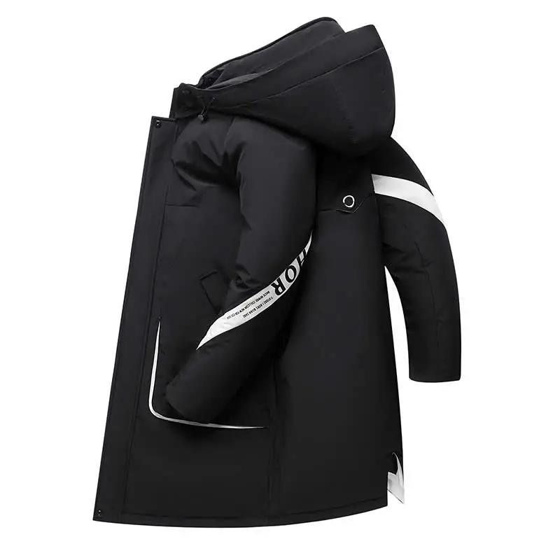 

new The winter 2020 men's jackets white duck down detachable hooded thickening warm coats male or long