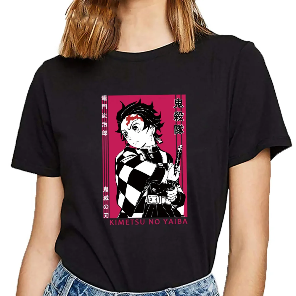 

Japanese Anime Demon Slayer T Shirt Men Funny Cartoon Tee Shirt Women Kawaii T-shirt Kimetsu No Yaiba Harajuku Tshirt Top Female