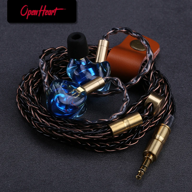 

OPENHEART Resin Earbuds with Mmcx Good-looking HIFI High Quality Audio Wired Headphone Headset In-ear Earphones Bass Earpieces