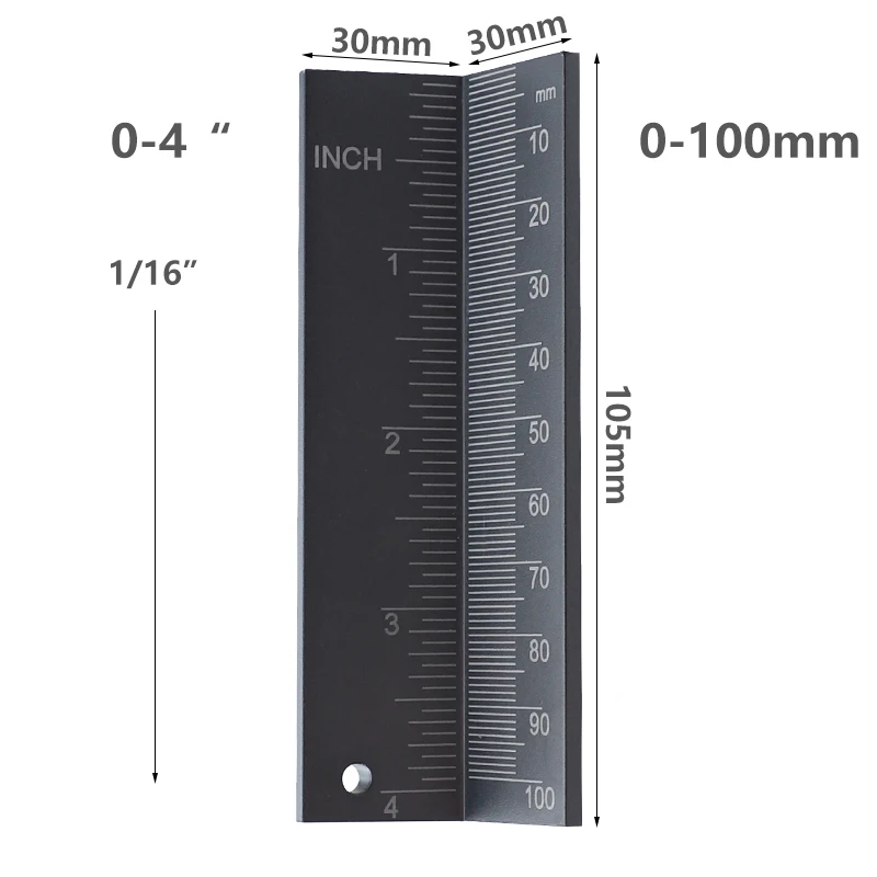 

Woodworking High Precision Metric inch Measuring Gauge 0-100mm With magnetic For Router Table Electric Circular Saw Ruler
