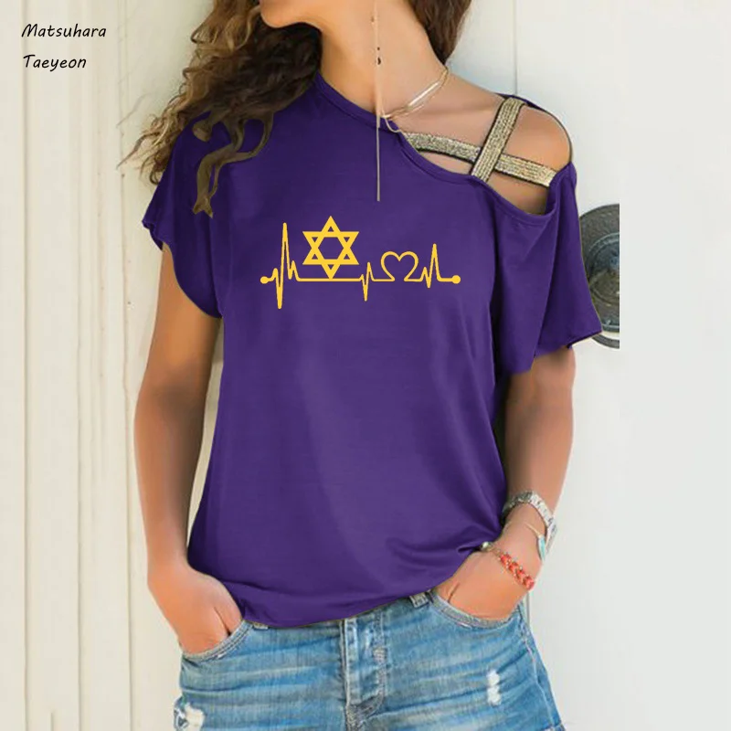 

Funny Love Stars Heartbeat Women Tshirt Cotton Casual Funny T Shirt Fashion Plus Size S-5XL T Shirt Women Oversized Tees Tops