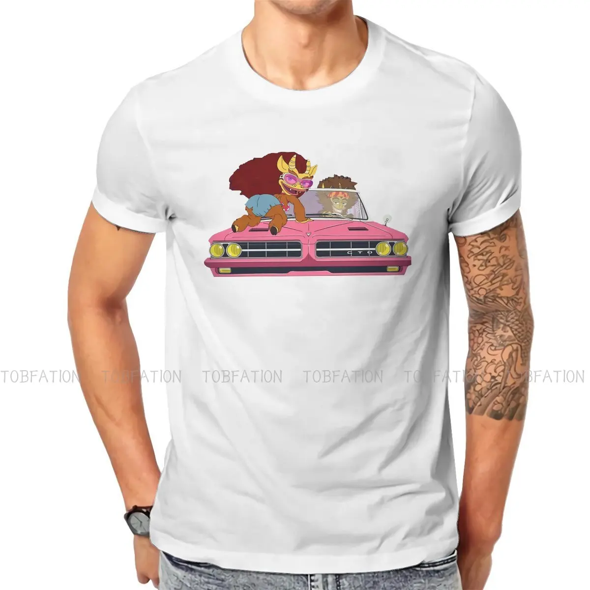 

Big Mouth Anime Sitcom Maury Connie T Shirt Vintage Grunge Teenager Summer Oversized Cotton Men's Tees Harajuku Crewneck TShirt