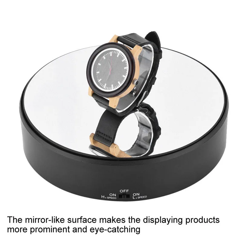 Вращающаяся подставка для ювелирных изделий из зеркального стекла вращающаяся