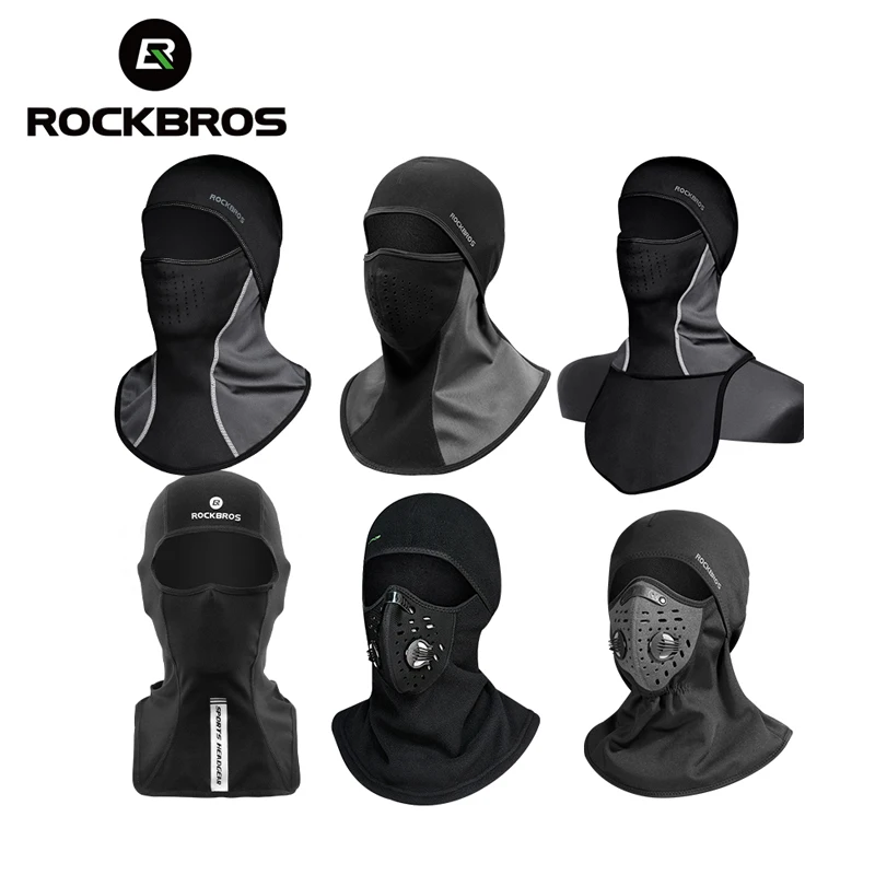 ROCKBROS Балаклава Зимняя Термальная флисовая Лыжная маска полное лицо женское