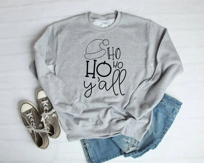 

Рождественская хлопковая одежда в стиле Харадзюку в стиле Ho Ya Will, Модный пуловер с круглым вырезом, Женская толстовка, рубашки с длинным рук...