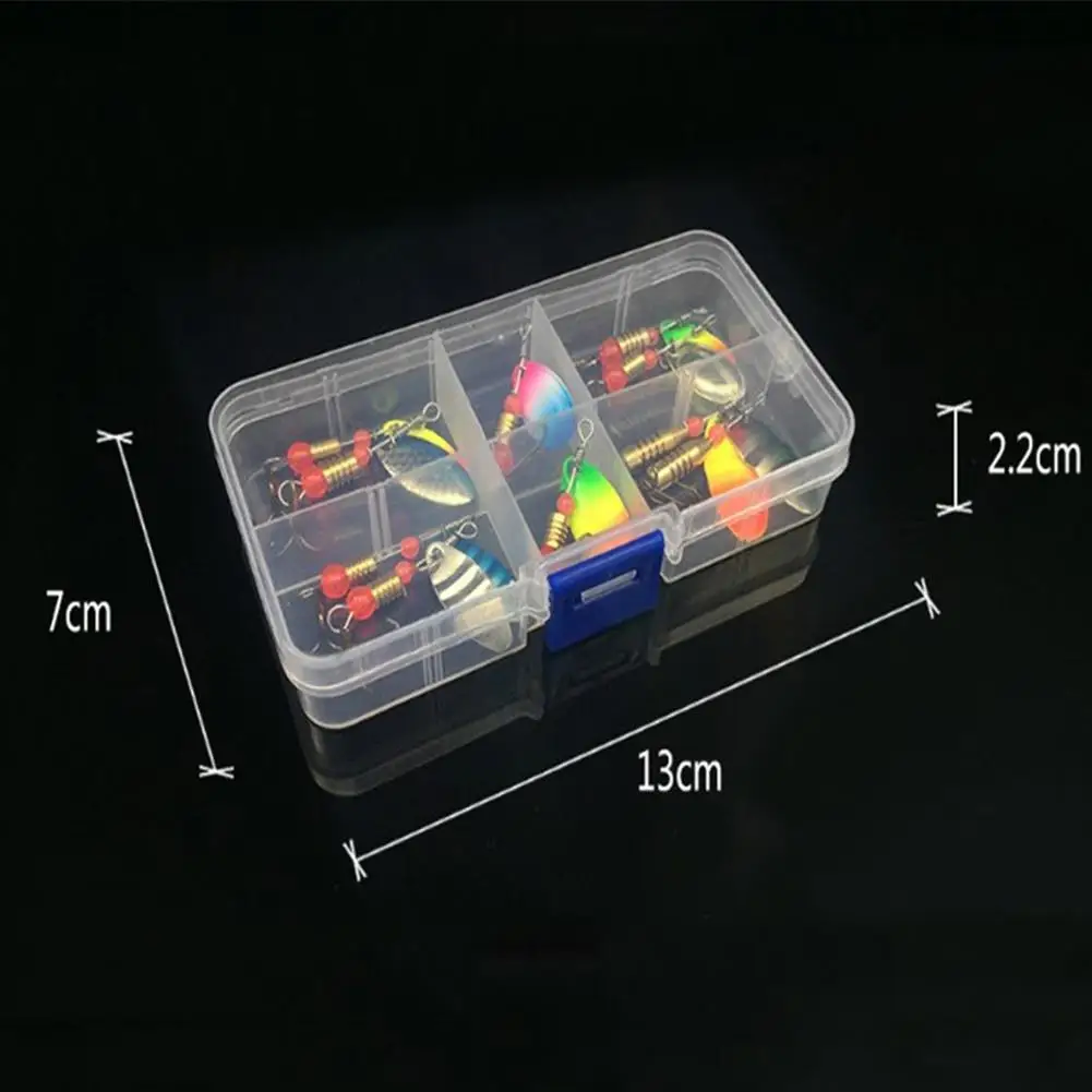

31Pcs/11Pcs Fishing Lures Baits Metal Fish Hooks Rotating Sequins Tackle Kit Box