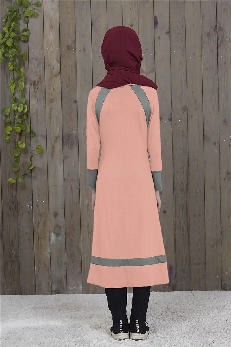 Платье мусульманское ТРАПЕЦИЕВИДНОЕ длинное с принтом | Тематическая одежда и