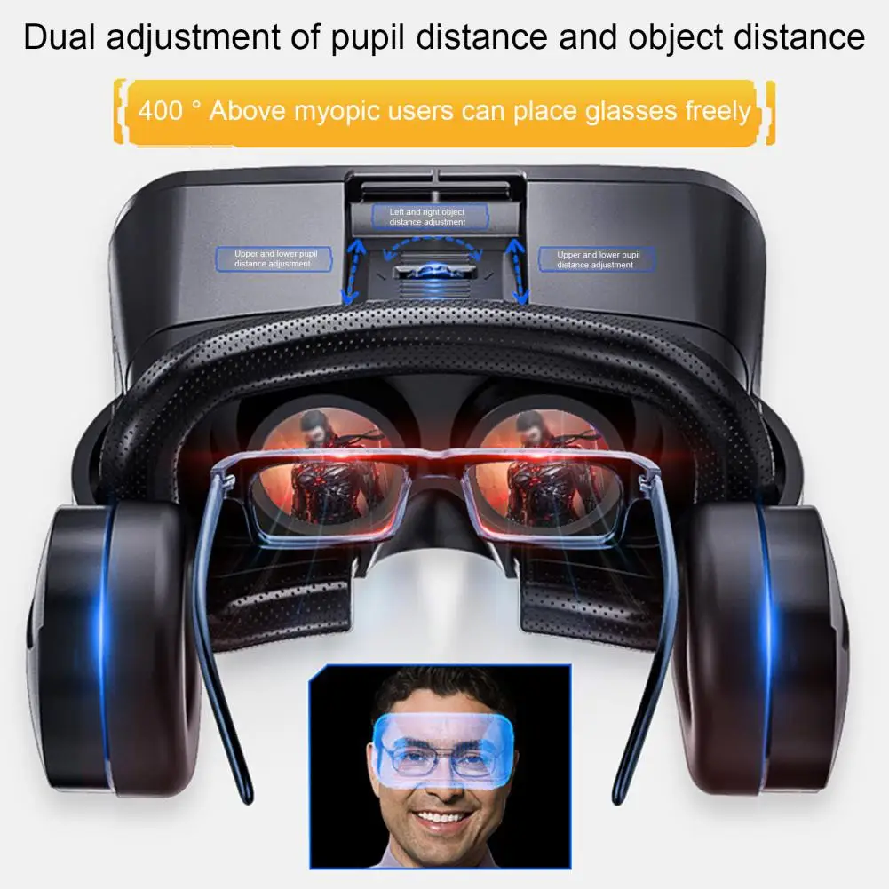 Очки виртуальной реальности J20 3D очки гарнитура шлем для смартфона Google Cardboard