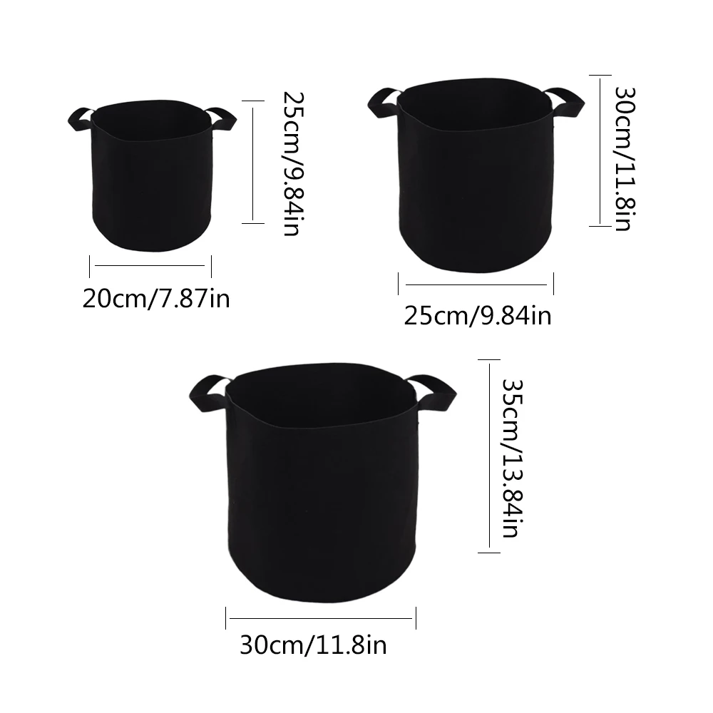 5 шт Войлок крепкий висящий мешок для выращивания растений маленькое Дерево