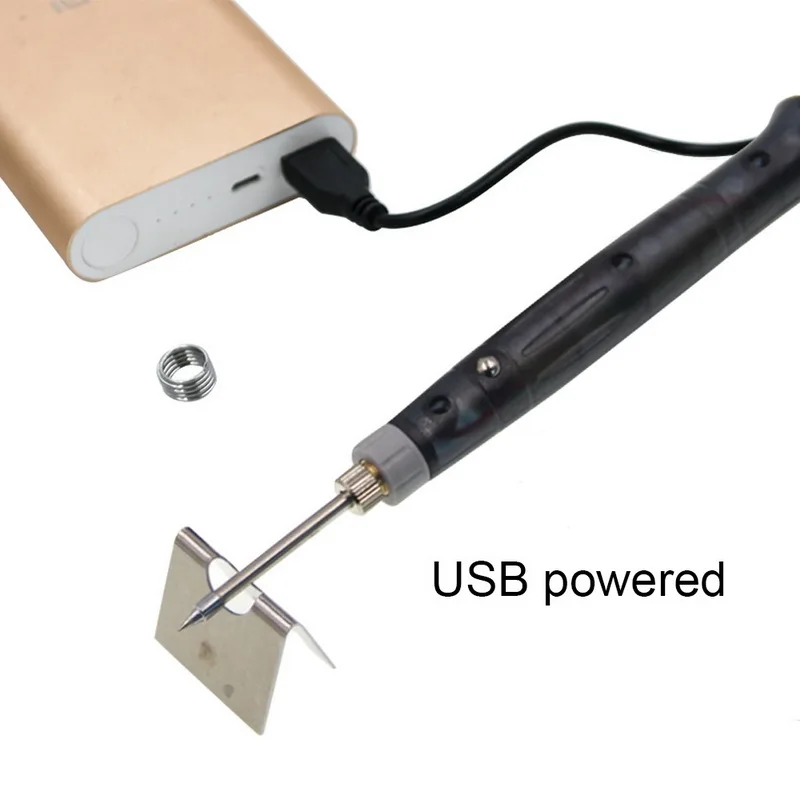 Карманный USB заряжаемый паяльник с подставкой Портативный ручка 5 в 8 Вт