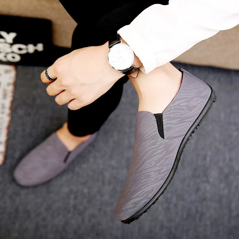 

2021 New Fashion Spring Casual Trendy Shoes Dark Pattern Peas Shoes Men
