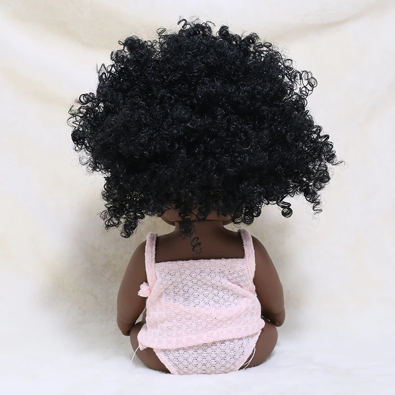 35 см куклы Reborn Black Girl афроамериканские реалистичные детские рождественский