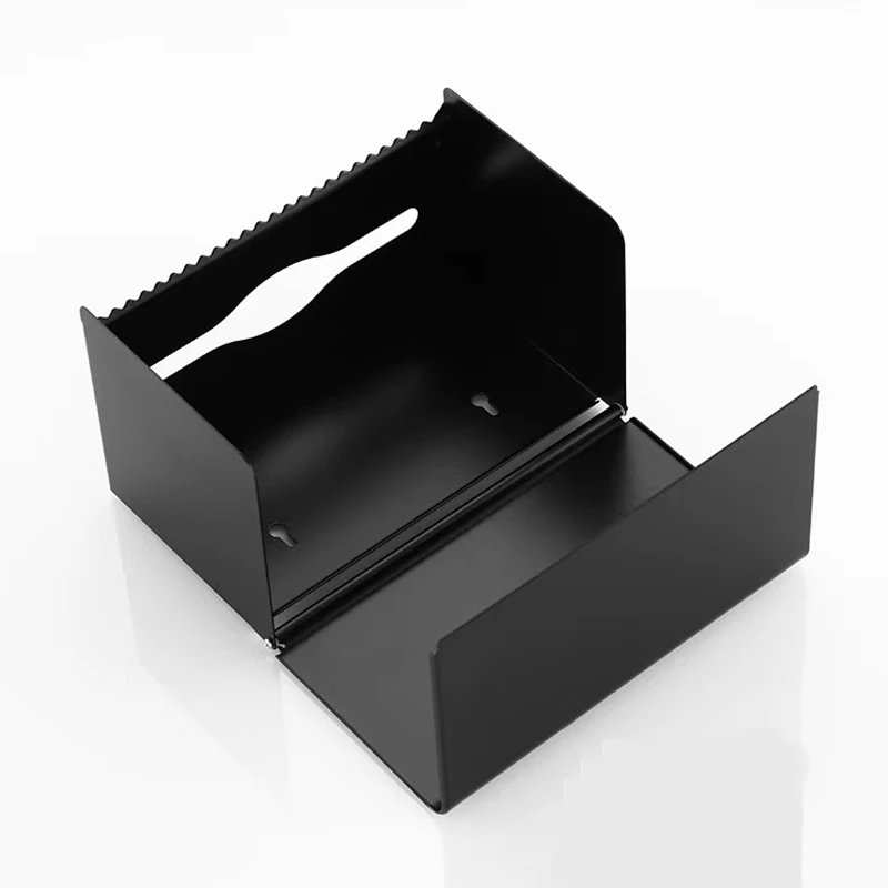 toilet paper holder matte black aluminum bathroom roll paper wall mounted mobile phone rack paper towel holder toilet tissue box free global shipping