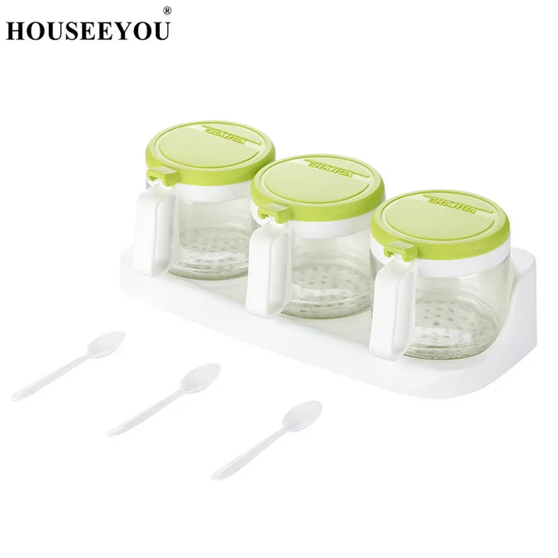 Прозрачная полка для приправ горшки специй хранение контейнерная приправа банки