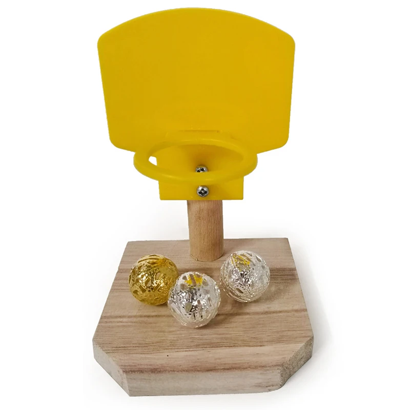 Bird Toys Training Basketball Stacking Color Ring Sets Parrot Chew Ball Foraging Toy Education Play Playground Activity | Дом и сад