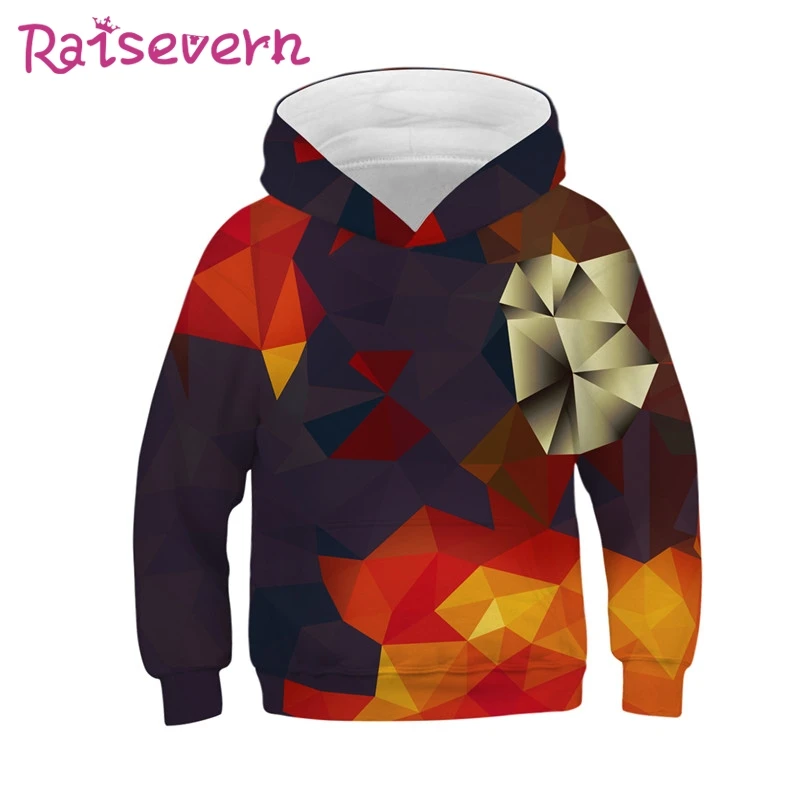 Толстовка с капюшоном raisvern черно белая толстовка 3D принтом для мальчиков и