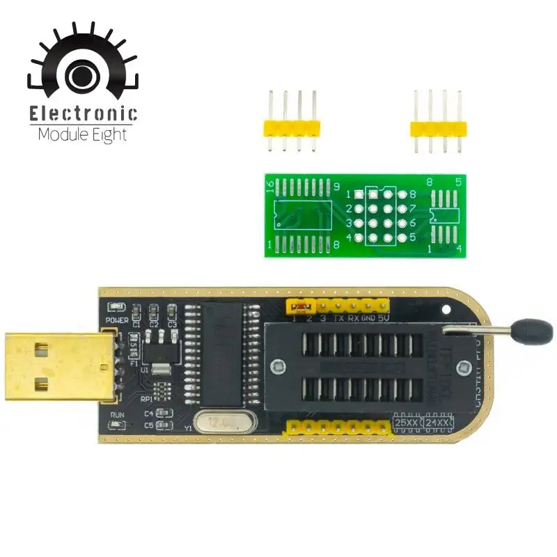 Программатор CH341A + адаптер SOIC8 зажим SOP8 с кабелем 1 8 в EEPROM Flash BIOS USB программатор ZIF -
