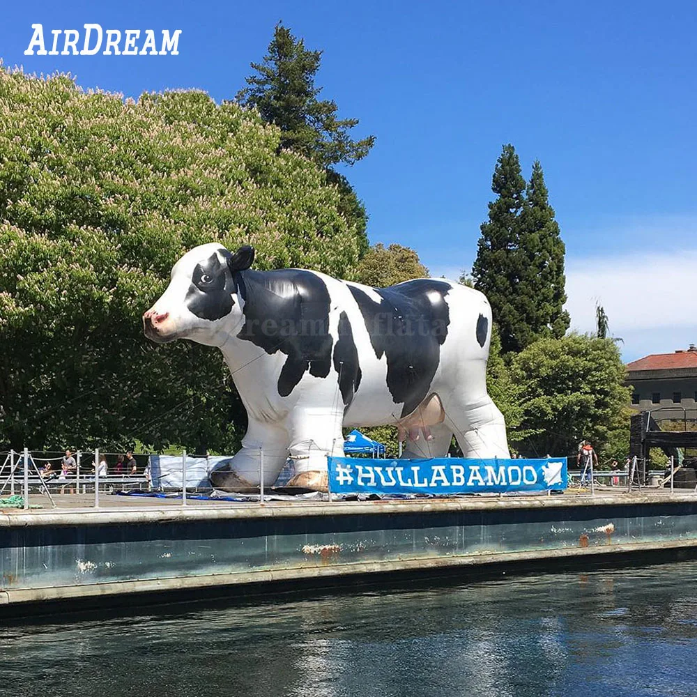 

8/10/13.2/16.4ft L or Custom giant inflatable Dutch dairy cows inflatable Cattle bull for advertising made in China