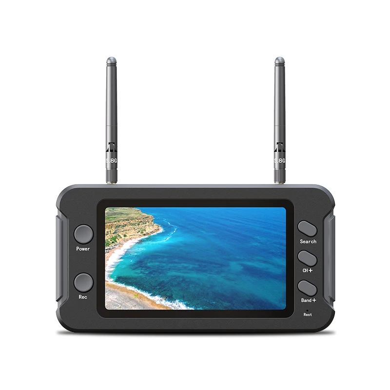 FYS 5 8G FPV монитор с DVR 40CH 4 3 дюймов ЖК-дисплей 16:9 NTSC PAL автоматический поиск видео