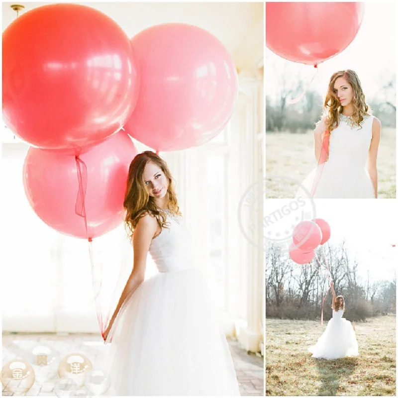 Гигантский воздушный шар тиффани 1 шт. 36 дюймов ярко розовый яркий гелиевый